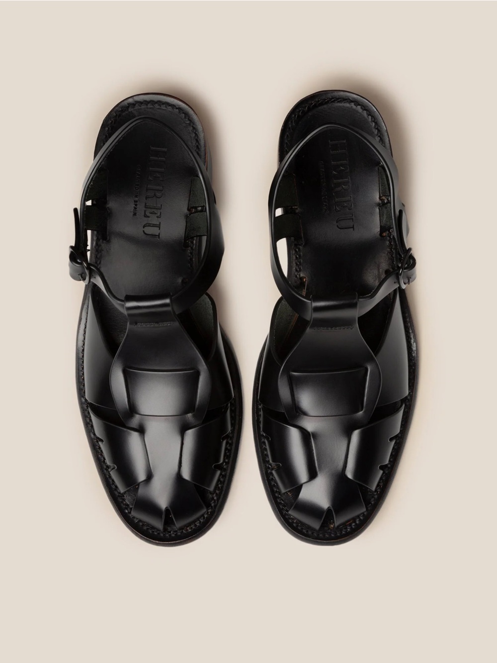 Hereu Pesca Heeled Sandals in Black